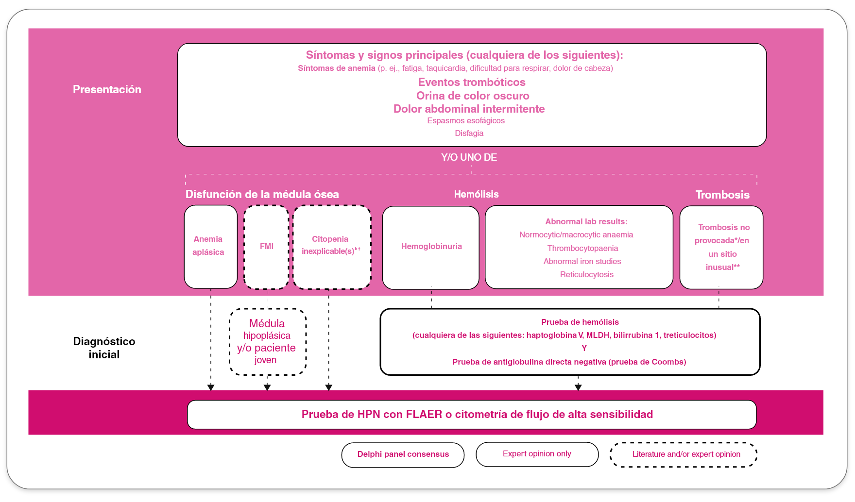 Algoritmo de detección y diagnóstico para HPN