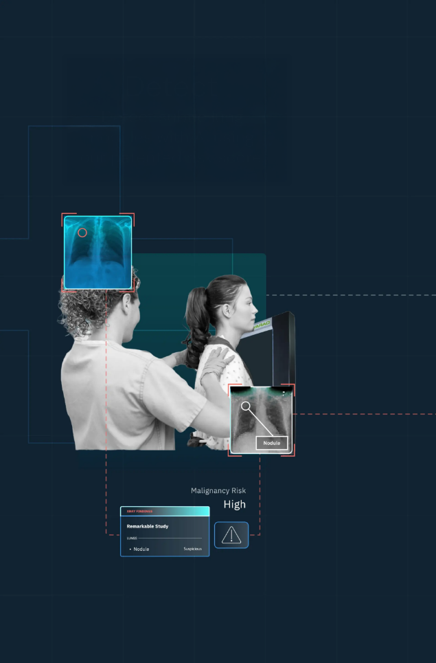 radiografia de medicion con pantallazo de qure