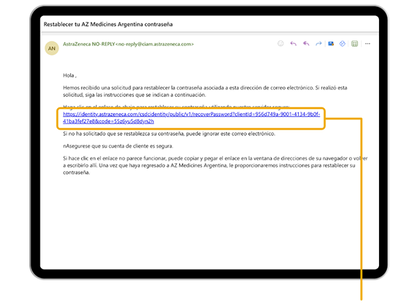 Tutorial de registro y contraseña. Paso 5