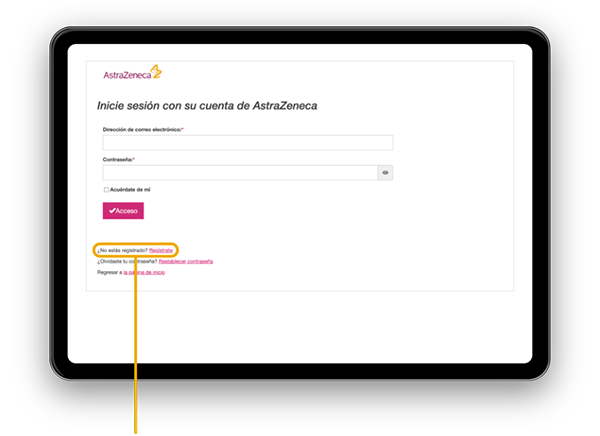 Tutorial de registro y contraseña. Paso 2