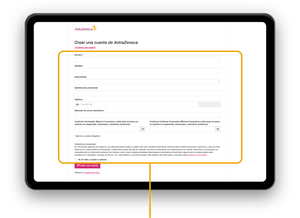 Tutorial de registro y contraseña. Paso 3