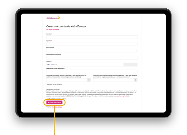 Tutorial de registro y contraseña. Paso 4